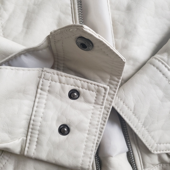 Jcpenny White Leather Jacket - Picture 3 of 7